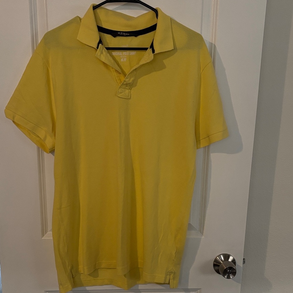 H&M Vibrant Yellow Polo Shirt